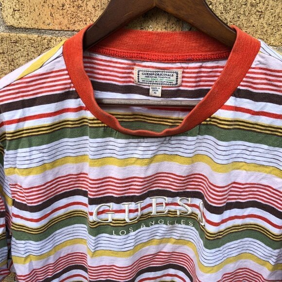 Vintage Striped Guess Shirt XL - Picture 3 of 3